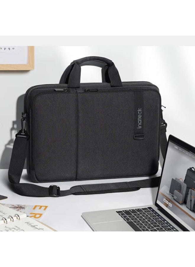 Inateck 15-inch Laptop Shoulder Bag Briefcase Water-resistant Shockproof For Lenovo Asus Dell Black - Image 1