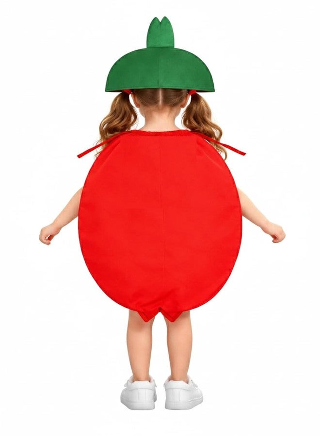 Nic Fruit And Vegetable Fancy Dress Costume For Kids | Fruit Shape Cutout For Childs | Healthy Fruits Dress (Jumpsuit Not Include) (Pomegranate, 3-4 Years) - Image 2