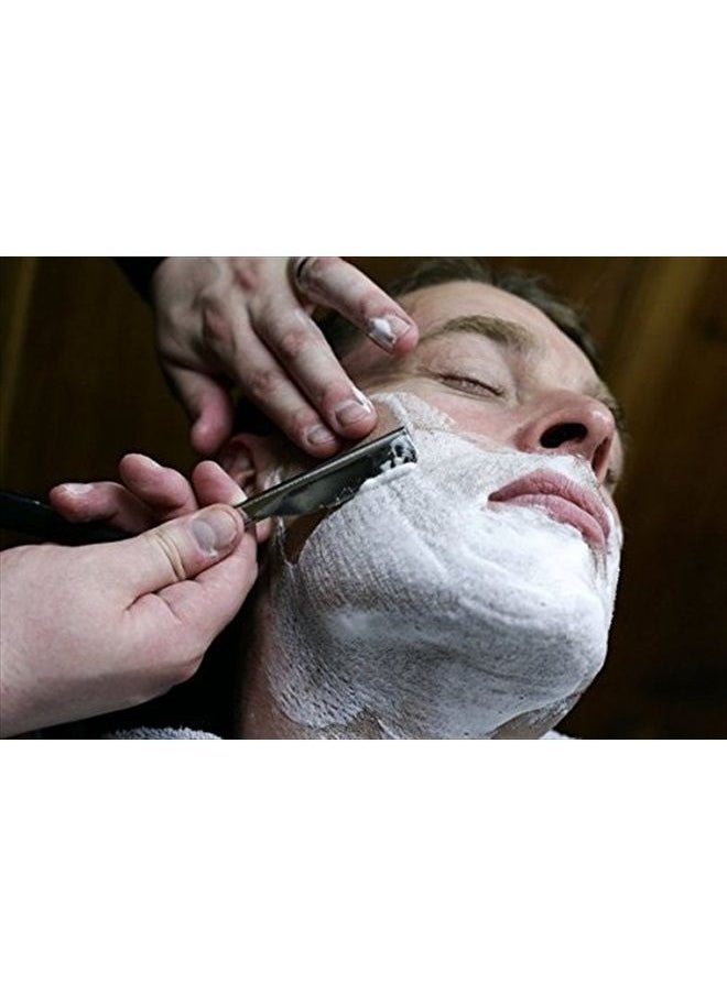 MacRazors Products Professional Barber Straight Edge Barber Razors Macs Brand-50-01 (White Handle Razors)  - Image 4