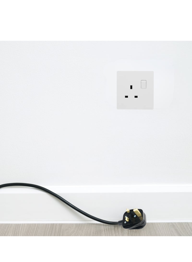 Hi Max Wall Switched Socket With Switch, White High Quality Electric Switch, HI MAX Wall Switched Socket Switch, Standard Socket Switch Multi Power Socket White Ac 250V~50/60HZ. - Image 4