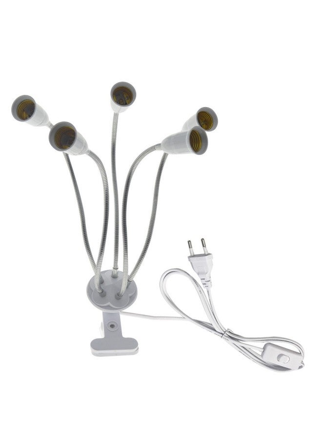 In-line LED Socket Lamp Household Energy Saving Table Lamp Bedside Lamp Wall Lamp Shaped Metal Hose-Color:Blue-Dimensions:4.5*465mm - Image 3