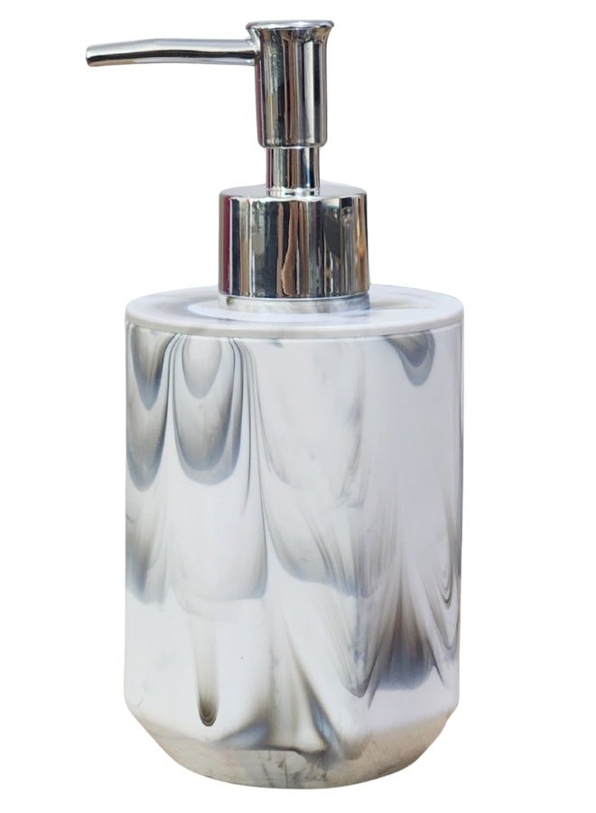 Happy Home Marble Shape Acrylic Soap Dispenser Pump for Bathroom and Kitchen Refillable Hand Washing (300ml)