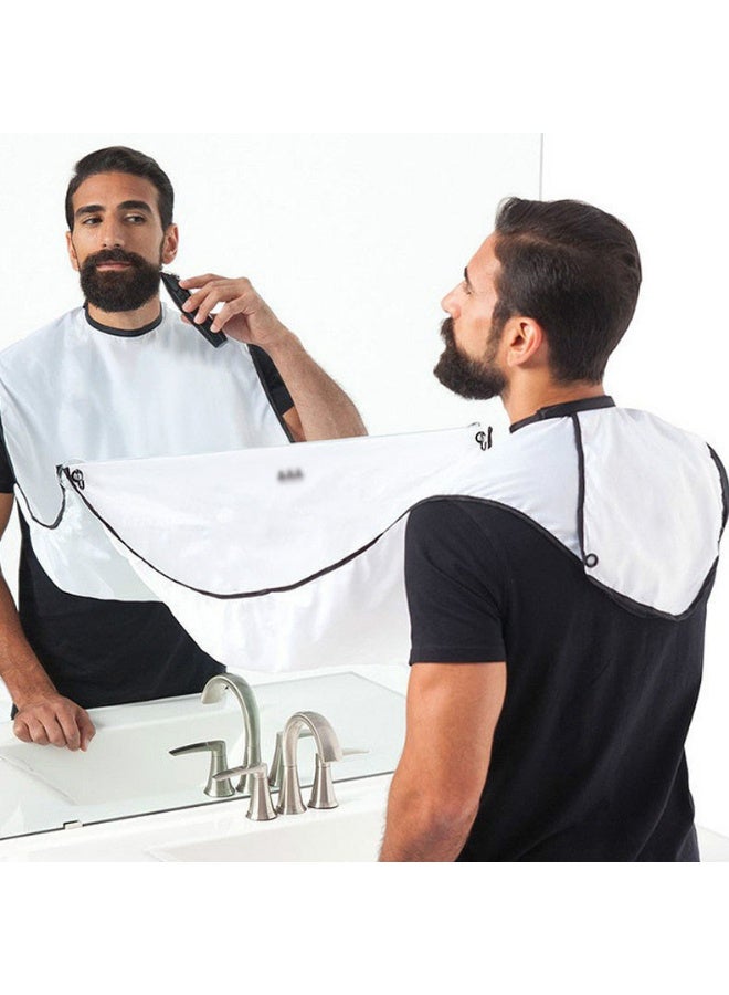 Barber Cape for Men Beard Shaving Apron with Self-Folding Design Non-Stick Beard Shave Cape - Image 2