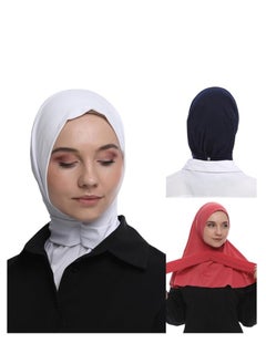 SYNSYB Solid Women's Muslin Hijab Sport Head Scarf Plain Under Scarf Muslimah Turban Cap Scarf Ramadan Accessory  - Image 1