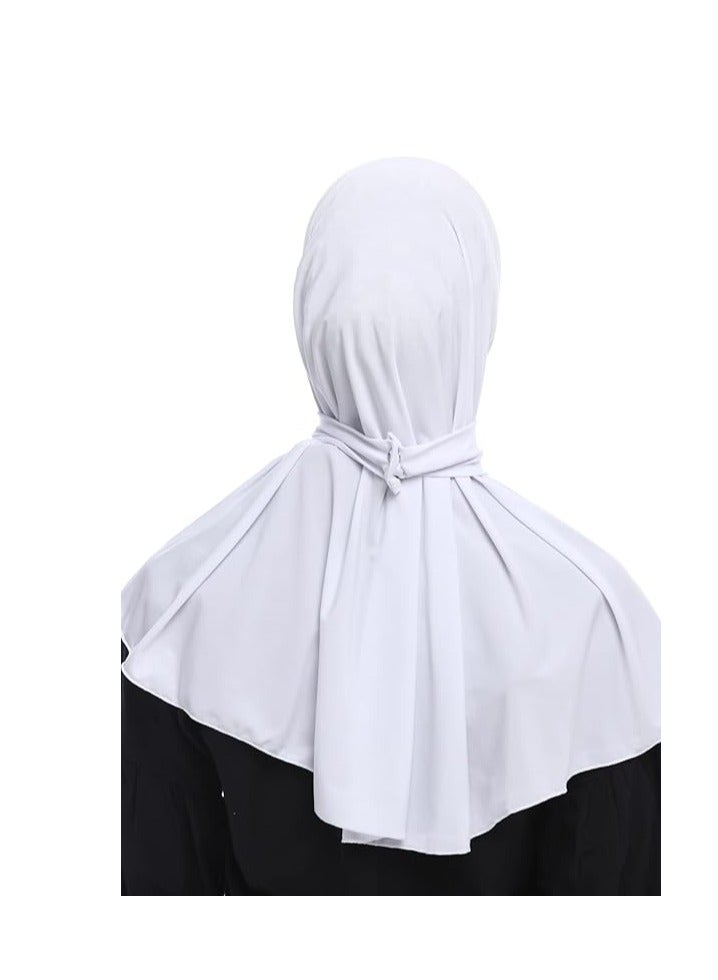 سنسيب وشاح رأس رياضي بحجاب موسلين نسائي سادة تحت وشاح مسلمة عمامة وشاح رمضان إكسسوار - Image 5