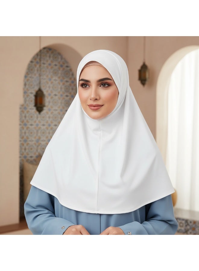 سنسيب وشاح رأس رياضي بحجاب موسلين نسائي سادة تحت وشاح مسلمة عمامة وشاح رمضان إكسسوار - Image 3