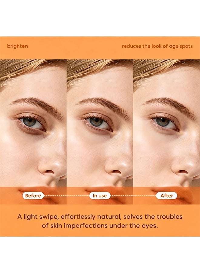 She Loves Under Eye Brightener, Hydrating Color Corrector for Dark Circles, Lightweight Undereye Brightening Cream with Hyaluronic Acid & Shea Butter,#02 WARM NUDE,3.5g - Image 4