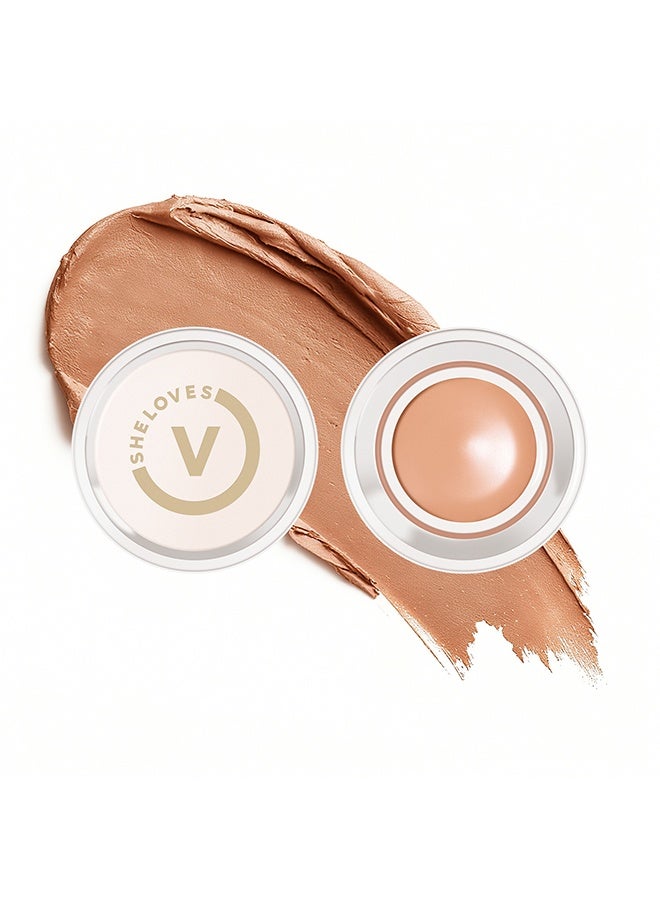 She Loves Under Eye Brightener, Hydrating Color Corrector for Dark Circles, Lightweight Undereye Brightening Cream with Hyaluronic Acid & Shea Butter,#02 WARM NUDE,3.5g - Image 1