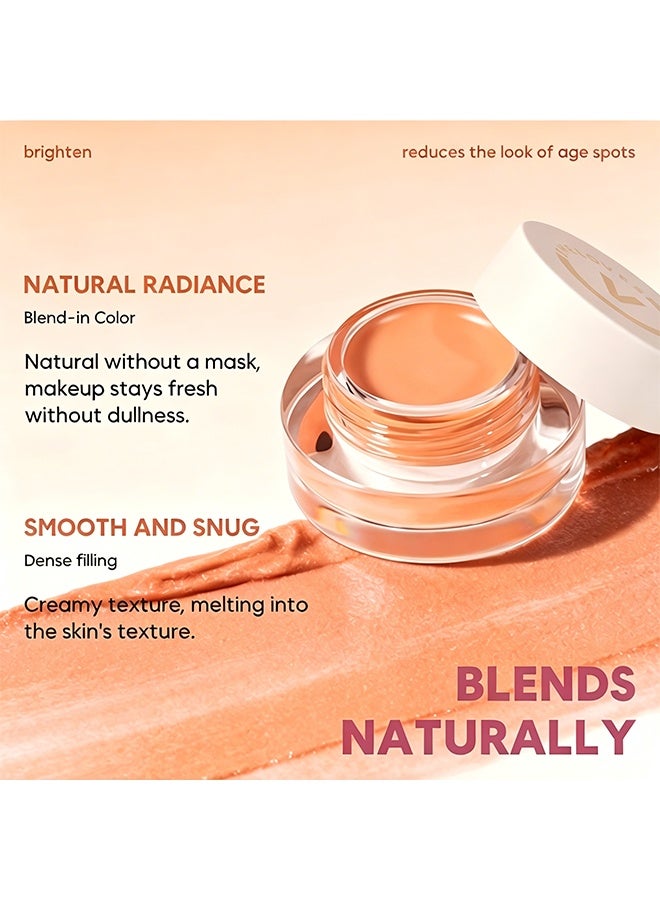 She Loves Under Eye Brightener, Hydrating Color Corrector for Dark Circles, Lightweight Undereye Brightening Cream with Hyaluronic Acid & Shea Butter,#02 WARM NUDE,3.5g - Image 5