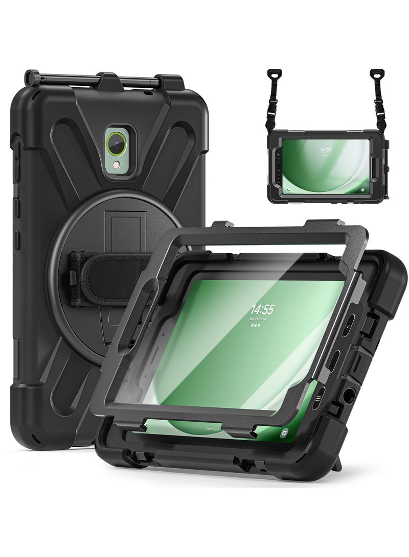 general Samsung Galaxy Tab Active5/Active 3 8.0 Case, with 360 Stand, Handle Hand Strap  Shoulder Strap for Galaxy Tab Active5 8 2024 X300/X307, Active3 8 2020 T570/T575/T577 - Image 1