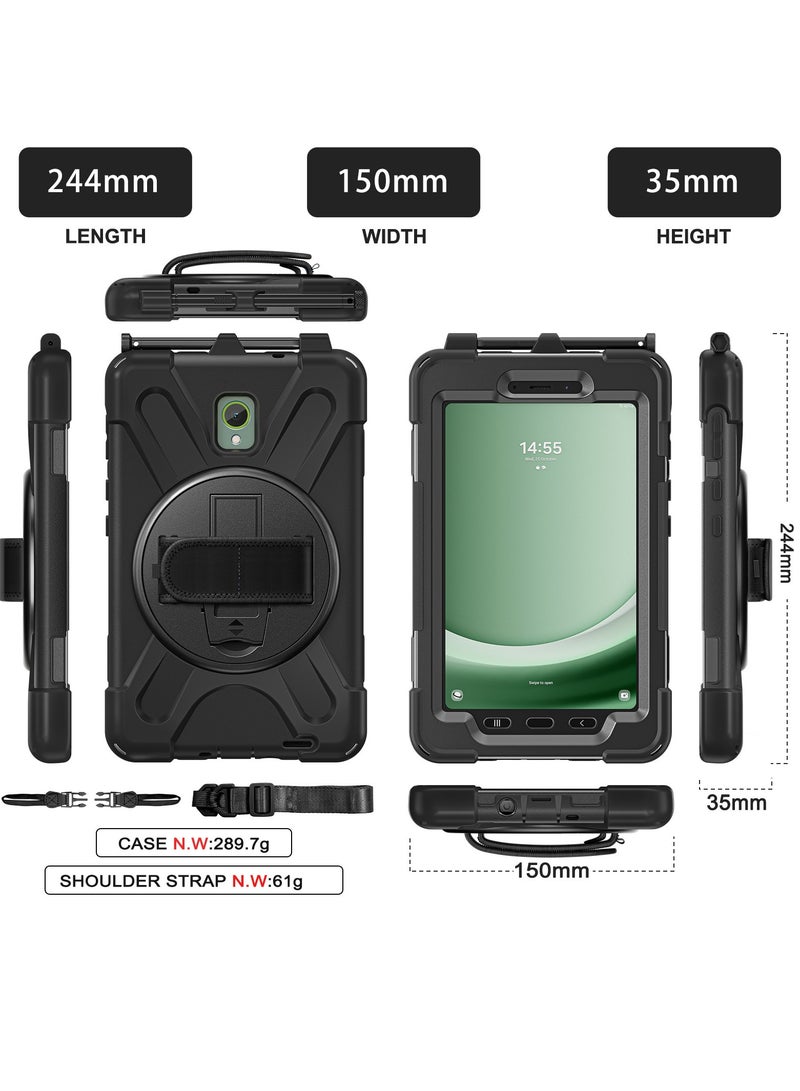 general Samsung Galaxy Tab Active5/Active 3 8.0 Case, with 360 Stand, Handle Hand Strap  Shoulder Strap for Galaxy Tab Active5 8 2024 X300/X307, Active3 8 2020 T570/T575/T577 - Image 5