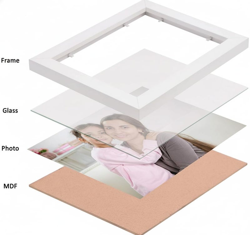 Stuthi Arts Photo Frame, 3x3 Inch, Square Picture Frame with Stand, Table Top Display, Matte Finish, Wood Material (White, 3x3 inch) - Image 4