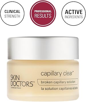 Skin Doctors كابيلاري كلير من سكين دكتورز يساعد في تحسين مظهر الشعيرات الدموية التالفة يقلل من مظهر الأوعية الدموية المنفجرة يساعد في تقليل احمرار الوجه وتعزيز لون البشرة المتساوي 50 مل - Image 3