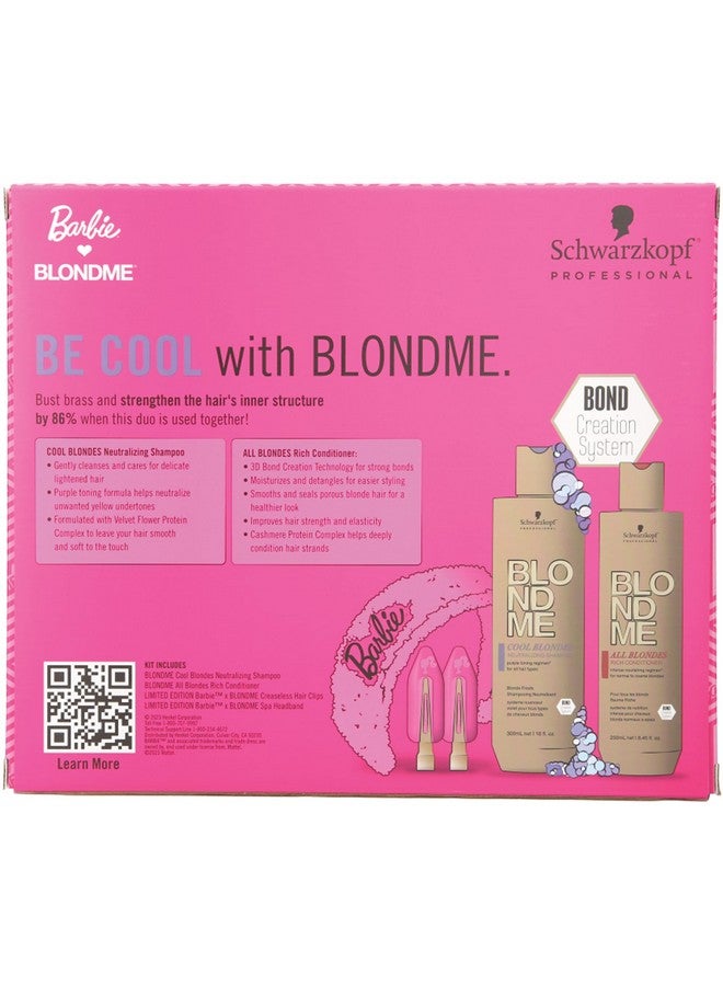 BlondMe X Barbie™ Home Spa Collection Cool Blondes With Purple Toning Pigments Brassiness Corrector For All Blonde Hair Types - Image 5