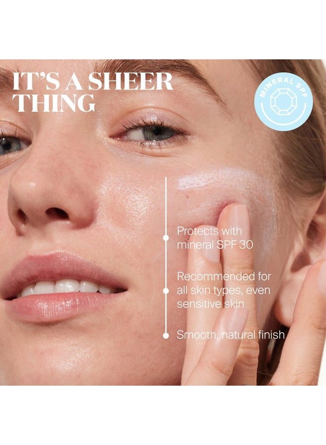 Supergoop! Mineral Sheerscreen SPF 30 PA+++, 1.5 fl oz - 100% Mineral, Broad Spectrum Face Sunscreen + Primer + Helps Filter Blue Light - Satin Finish - For All Skin Types - Image 2