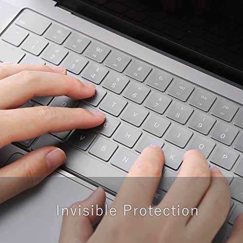 Digi-Tatoo Keyboard Cover Compatible w/New MacBook Pro 14 (M5)/16 Air 13/15 2025~2021 M5 M4 M3 M2 Pro/Max (A3434 A3240 A3241 A3112 A3401 A3185 A3403 A3186 A3113 A3114 A2992 A2918 A2991) High Transparent TPU - Image 3