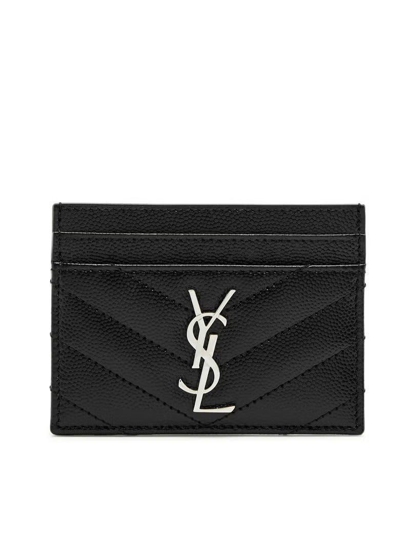 Yves Saint Laurent SAINT LAURENT Logo Leather Card Holder  - Image 1