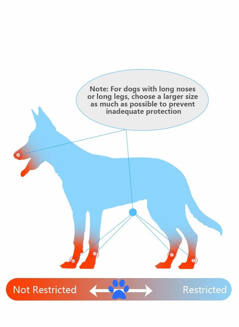 Excefore - Dog Cone Collar for After Surgery, Soft Pet Recovery Collar for Dogs & Cats, Comfort Cone Collar Protective Collar for Large Medium Small Dogs,with Interior Made of Comfortable Plush Material,Size:L - Image 1