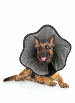 Dog Cone Collar for After Surgery, Soft Pet Recovery Collar for Dogs & Cats, Comfort Cone Collar Protective Collar for Large Medium Small Dogs,with Interior Made of Comfortable Plush Material,Size:L