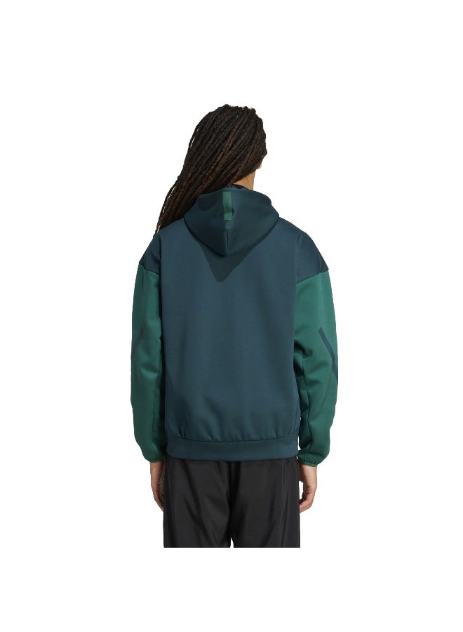Adidas M Z.N.E. Fz Cb Green Training Track Tops For Men XS - Image 3