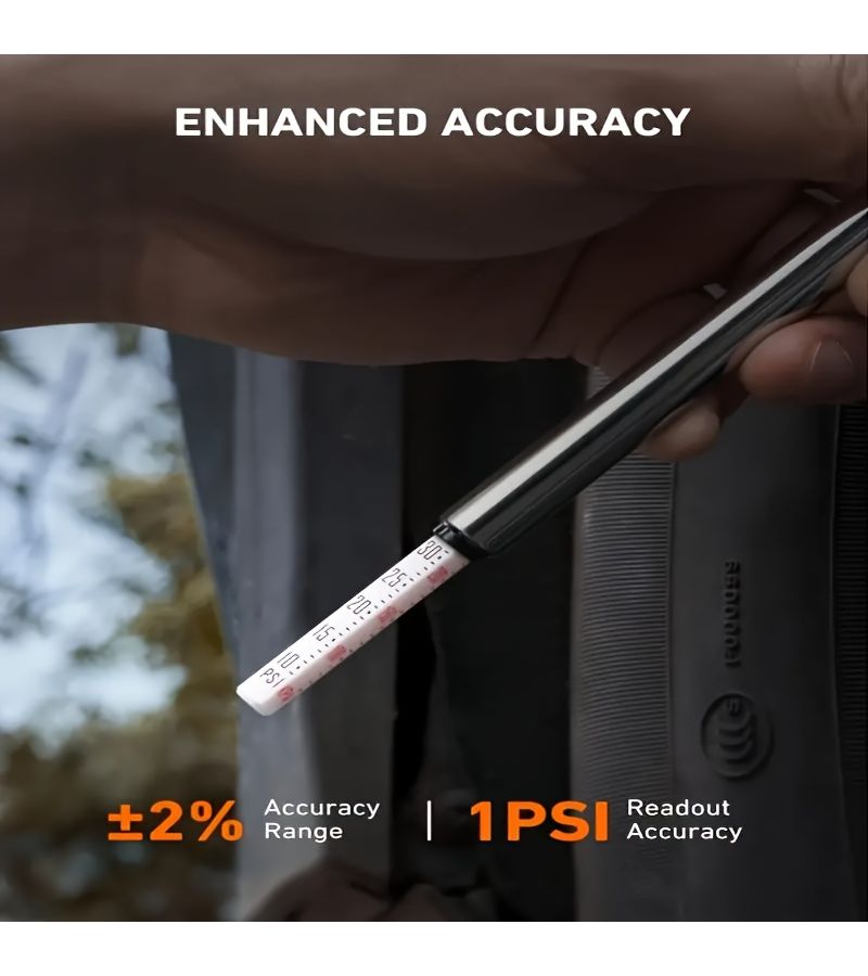 2pcs Stainless Steel Tire Pressure Gauge Precision Tool For Car Bike Vehicle - Image 4
