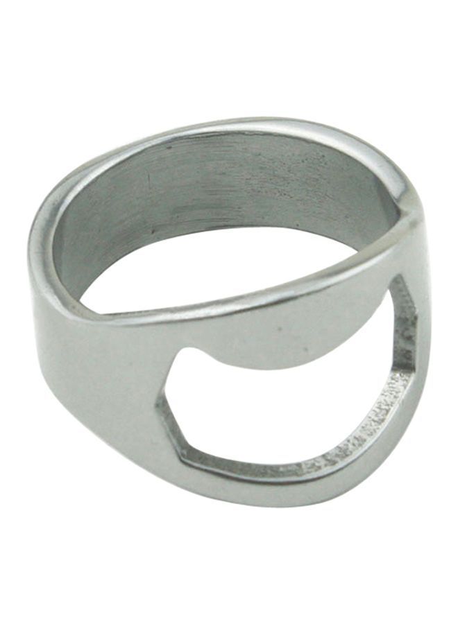 NIBEMINENT Stainless Steel Bottle Opener Silver 2.4x2x1.8centimeter - Image 1