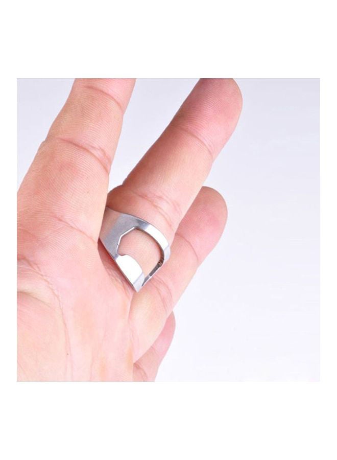 NIBEMINENT Stainless Steel Bottle Opener Silver 2.4x2x1.8centimeter - Image 4
