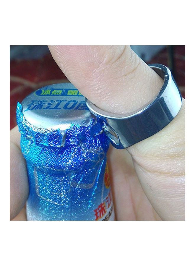 NIBEMINENT Stainless Steel Bottle Opener Silver 2.4x2x1.8centimeter - Image 3