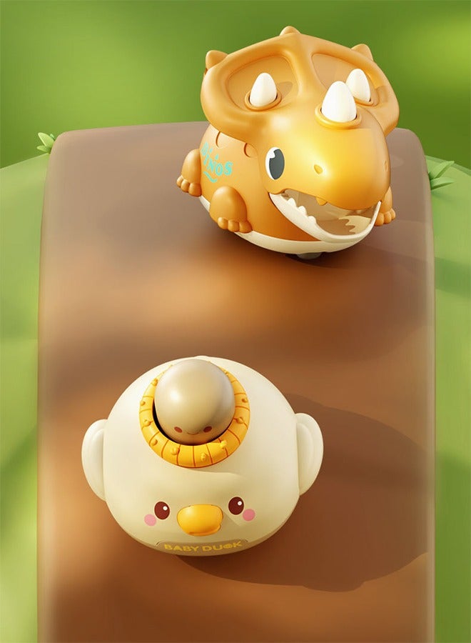 Dinosaur Press and Go Car Set for Toddlers,Fun Toys for Babies,Perfect Birthday, Interactive Play for Kids,Ideal for Family Bonding & Party Favors (Dinosaur) - Image 3