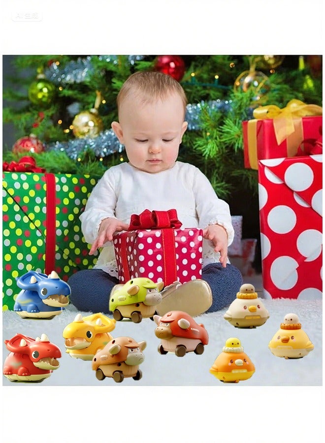 Dinosaur Press and Go Car Set for Toddlers,Fun Toys for Babies,Perfect Birthday, Interactive Play for Kids,Ideal for Family Bonding & Party Favors (Dinosaur) - Image 4