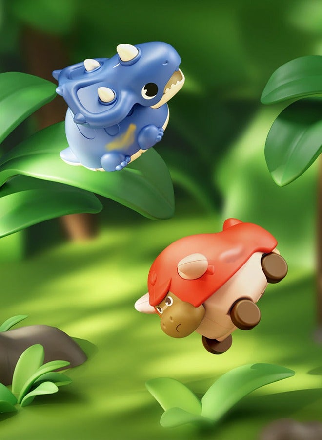 Dinosaur Press and Go Car Set for Toddlers,Fun Toys for Babies,Perfect Birthday, Interactive Play for Kids,Ideal for Family Bonding & Party Favors (Dinosaur) - Image 5