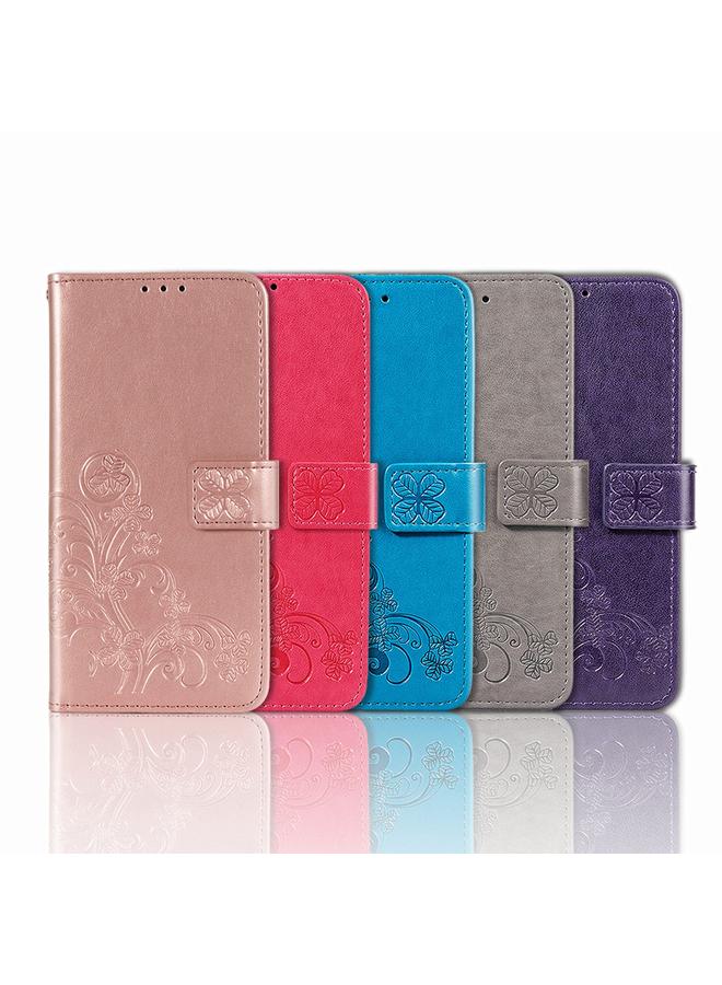 S-TOP Case For OPPO Find X5 Pro Four-leaf Clasp Embossed Buckle Leather Phone Case - Image 5