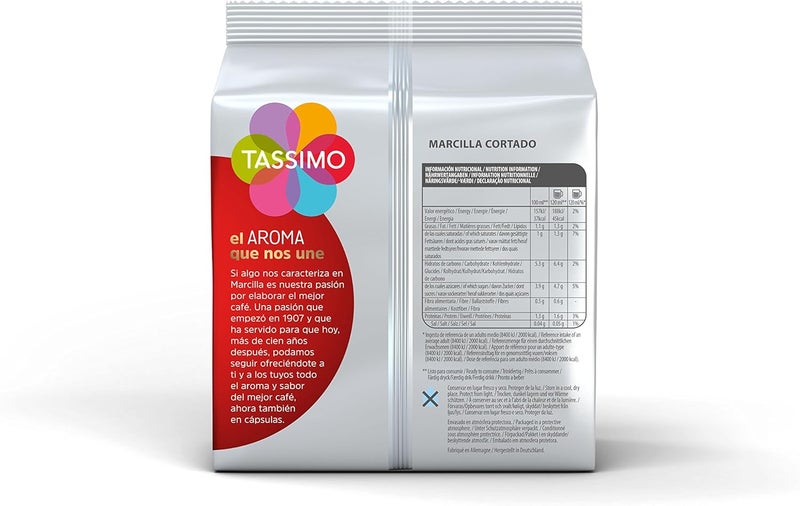 Tassimo Marcilla Cortado Coffee Capsules - Image 2