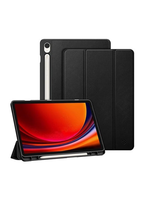 Slim Case for Samsung Galaxy Tab S9 11-inch 2023 models (SM-X710/X716B/X718U), Built-in S Pen Holder, Soft TPU Smart Back Cover, Wake-Up Function
