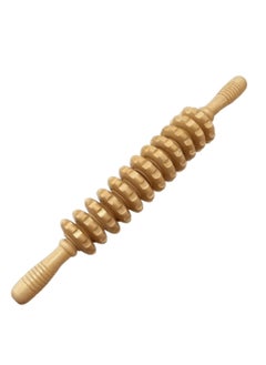 Generic Wooden Massager Handheld Roller Trigger Point Massager Stick for Fascia, Cellulite, Muscle & Abdomen, Body Therapy Massager, Muscle Belly Relief Tool  - Image 1