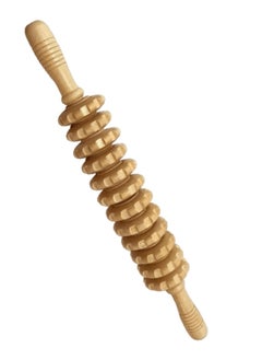 Generic Wooden Massager Handheld Roller Trigger Point Massager Stick for Fascia, Cellulite, Muscle & Abdomen, Body Therapy Massager, Muscle Belly Relief Tool  - Image 2