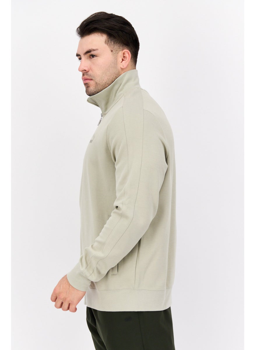 PUMA Men Sportswear Fit Long Sleeve Training Sweatshirt, Light Grey  - Image 3