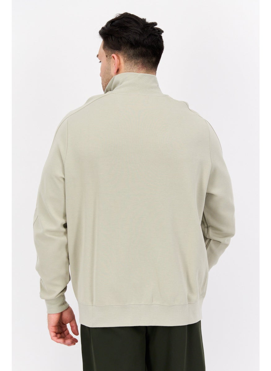 PUMA Men Sportswear Fit Long Sleeve Training Sweatshirt, Light Grey  - Image 4