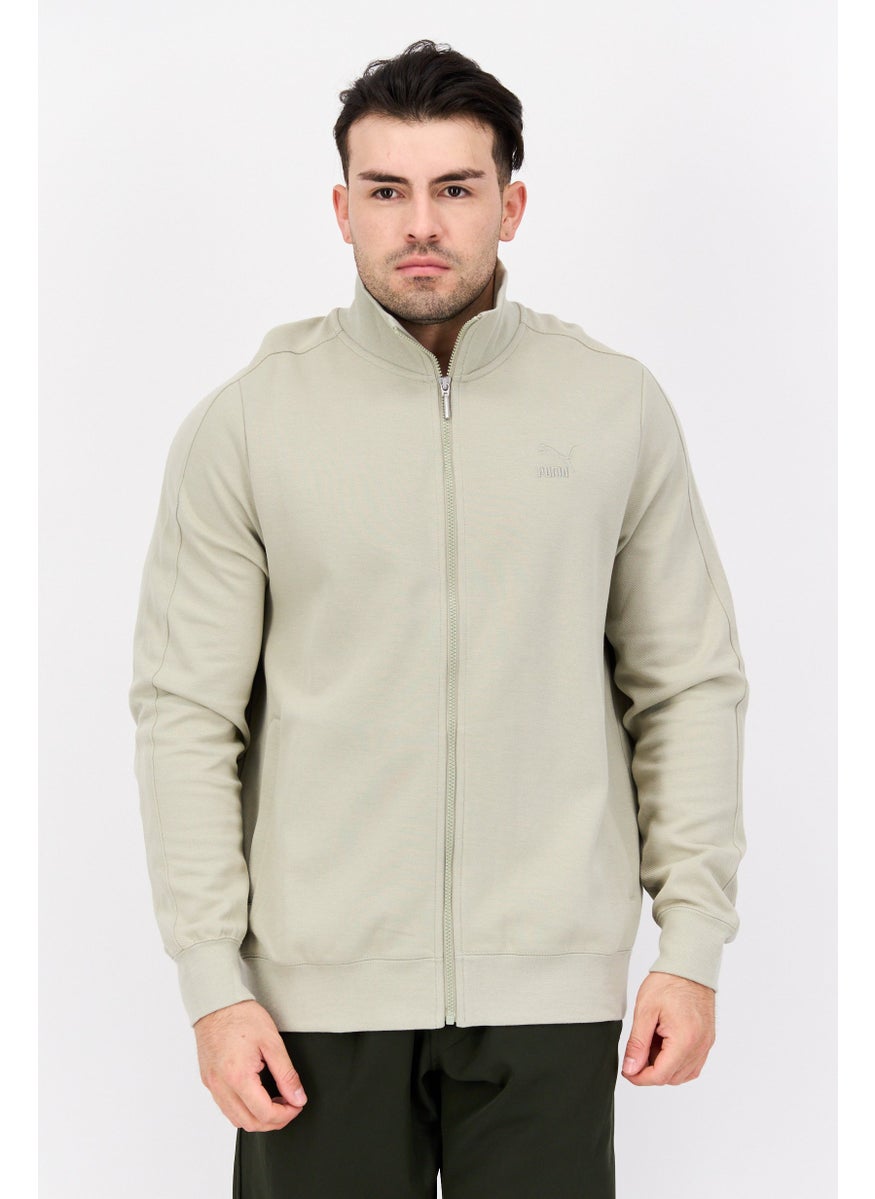 PUMA Men Sportswear Fit Long Sleeve Training Sweatshirt, Light Grey  - Image 1