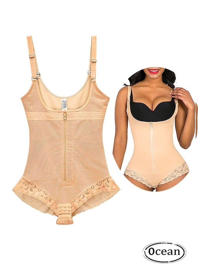 JS Womens Body Shaper High Waisted Tummy Control Shapewear, Full Body Shaper,  Women Tummy Control Lift Compression Garment, Body Slim Shapewear (Complexion) - Image 1