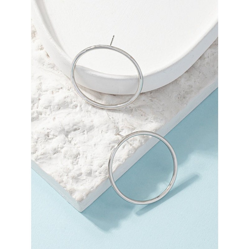 Circle Stud Earrings - Image 2