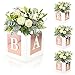 RTHPY 4 Pcs Baby Shower Flower Boxes Centerpieces Decoration Rose Gold Block Floral Holder In Bloom Gender Reveal Birthday Party Decors Table Display Its A Girl Its A Boy - Image 3