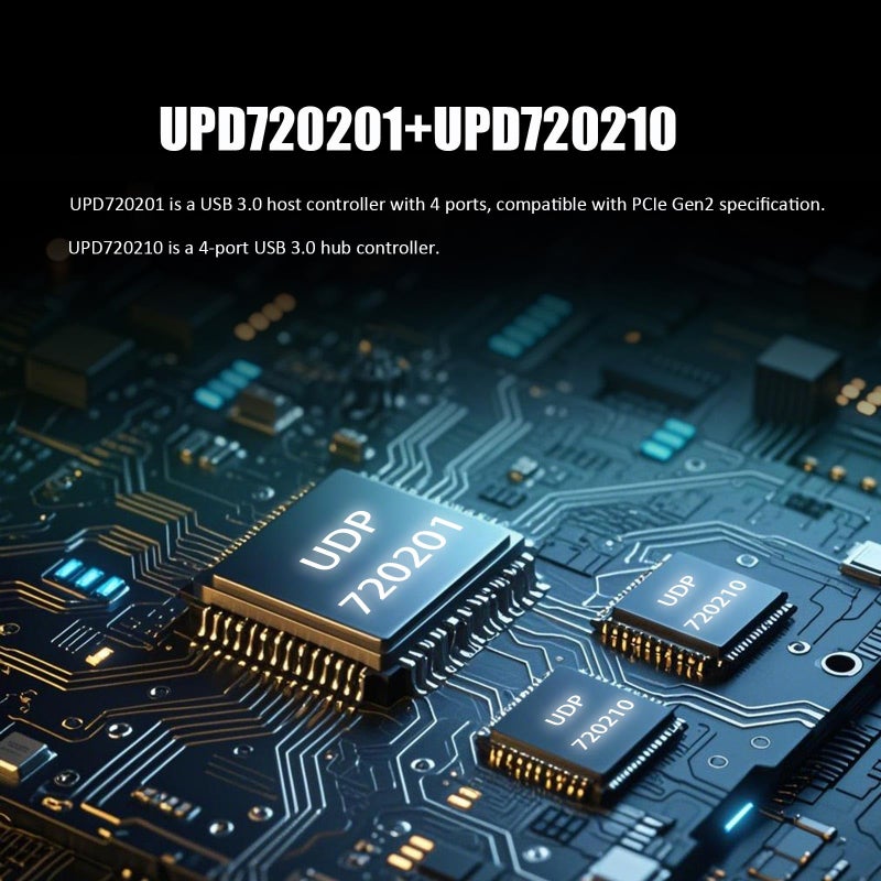 GLOTRENDS GLOTREND U6A2C 8-Port PCIe USB Expansion Card, 2 USB-C and 6 USB-A (USB 3.2 Gen 1), Compatible with Windows and Linux (Not Support Mac OS) - Image 4