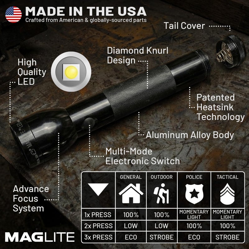 MAGLITE MAG-LITEÂ® ML300Lâ„¢ LED 2 CELL D flashlight - Image 1