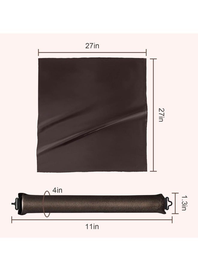 Generic 4 Pcs Velvet Heatless Hair Curler, Soft Large Flexible Heatless Curls Set for All Hairstyles, Lazy No-Heat Overnight Blowout Rods with Satin Headband for Women and Girls  - Image 4