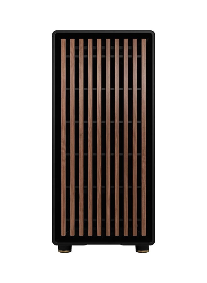 Fractal Design North TG Version Mid-Tower ATX PC Case, Tempered Glass Side Panel, 7 Expansion Slots, USB 3.2 Gen 2x2 Type-C, 1x 2.5” Dedicated Drive Mount, Dust Filters, Cable Routing Grommets, Captive Thumbscrews, Charcoal Black | FD-C-NOR1C-02  - Image 2