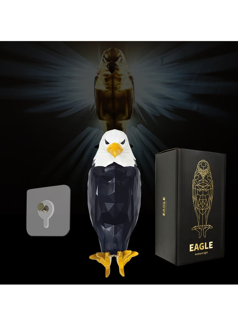 عام إضاءة جدارية على شكل نسر بتصميم رائع، يمكن تثبيتها بسهولة، مثالية لإضاءة الأعياد والحفلات، هدية مميزة، تضفي جواً دافئاً على الغرف، الرواق، الغرف الداخلية، غرفة المعيشة، والمطبخ. - Image 5