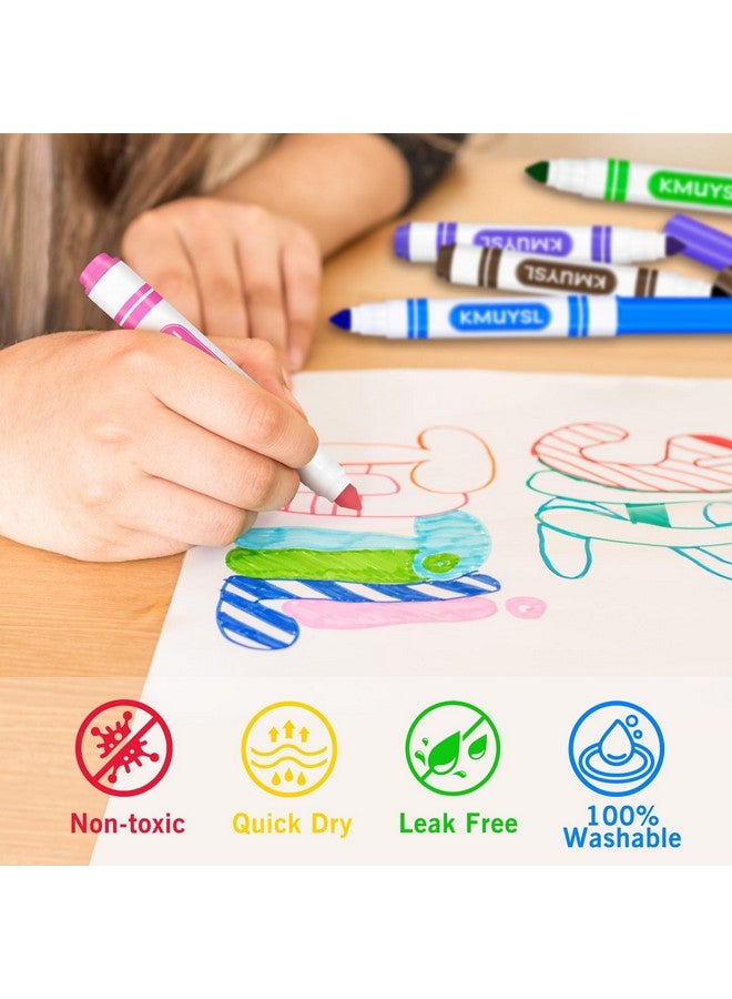 KMUYSL Washable Markers Bulk, Assorted Colors - Broad Line Conical Tip Coloring Markers for Kids, School Art Supplies & Back to School Supplies, Classroom Must Haves (16 Colors, 256 Pcs) - Image 4