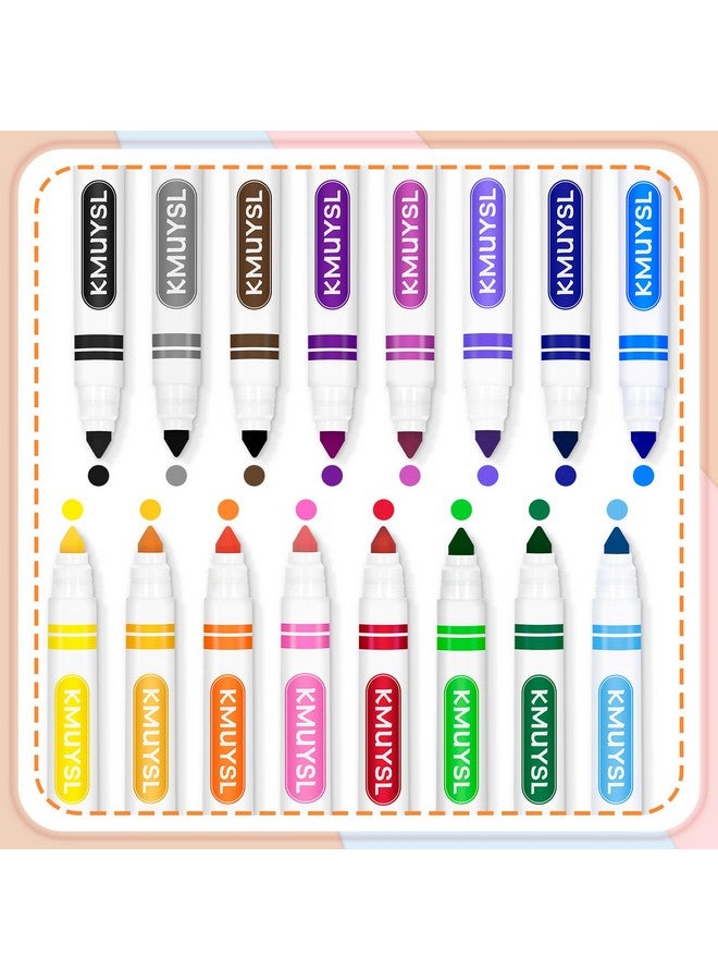 KMUYSL Washable Markers Bulk, Assorted Colors - Broad Line Conical Tip Coloring Markers for Kids, School Art Supplies & Back to School Supplies, Classroom Must Haves (16 Colors, 256 Pcs) - Image 2