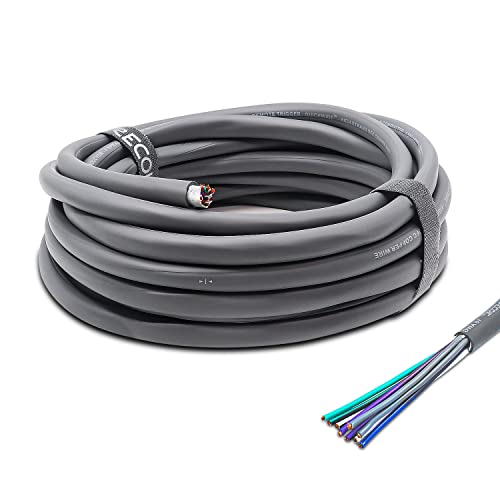 RECOIL 20-Feet 9-Conductor Speaker Cable, 18AWG Pure OFC, Ultra-Flex and Easy Peel Jacket, 4-Channel Speaker Wire and Remote Wire - Image 1